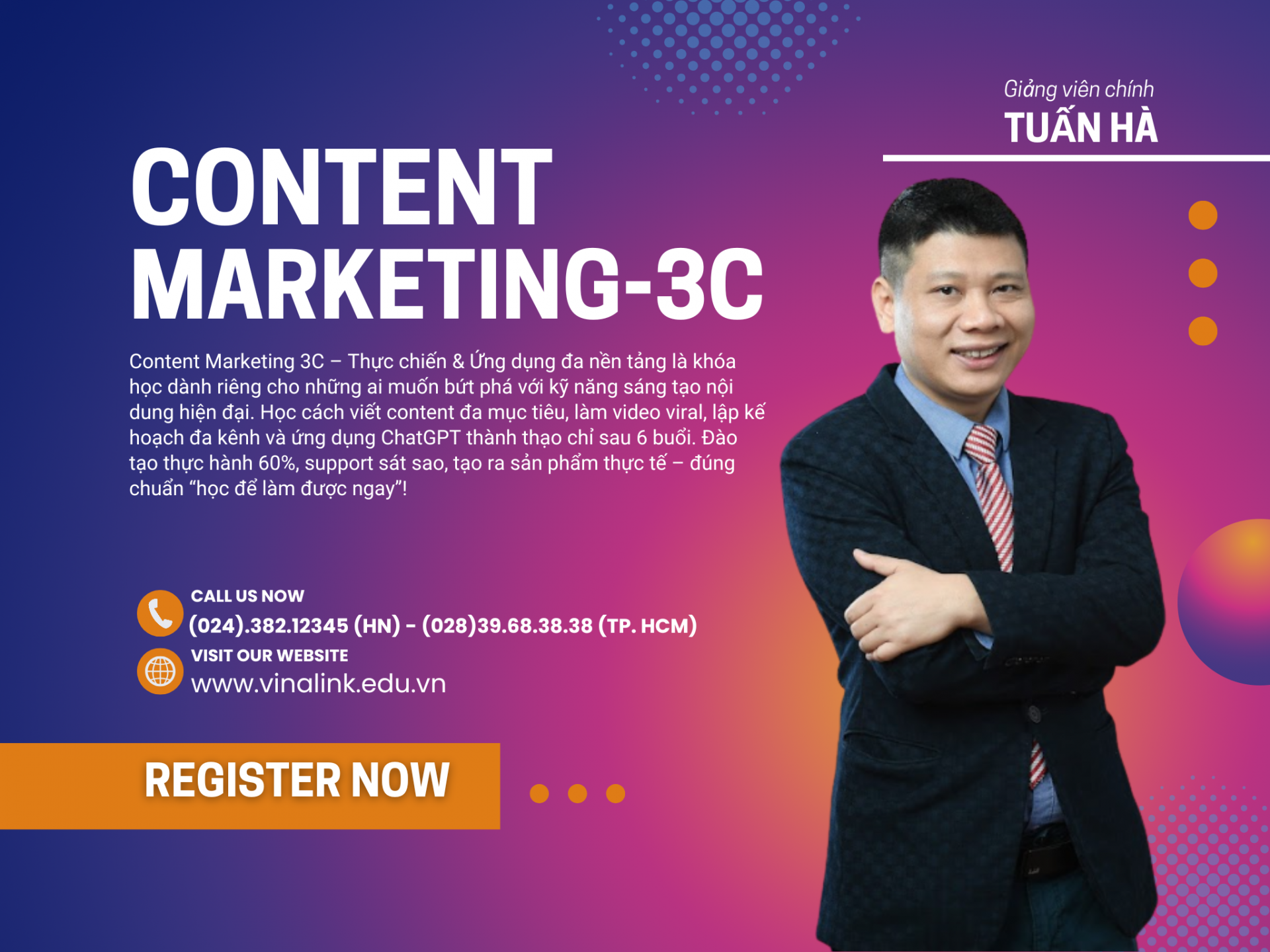 Giảng viên khóa Content Marketing